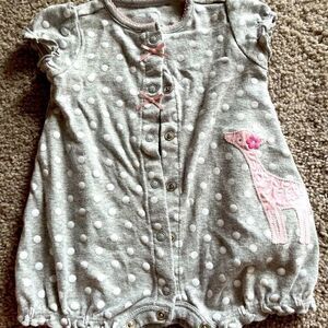 COPY - Simple Joys by Carter's Girls Snap up Romper Grey